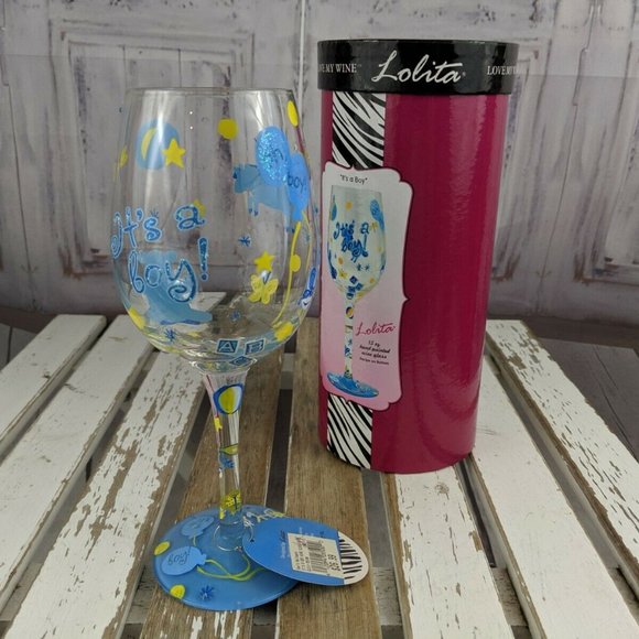 lolita wine champagne glass it’s a boy newborn gif